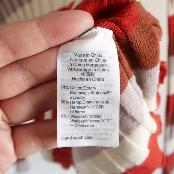 Madewell Striped Ribbed Long Sleeve Shirt -Size Large - Picture 8 of 8